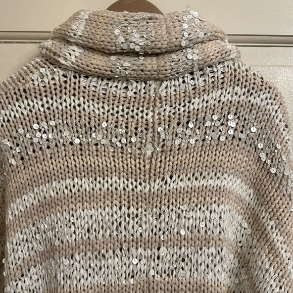 Brunello Cucinelli Stripes Cowl Neck Sweater size - Picture 6 of 9